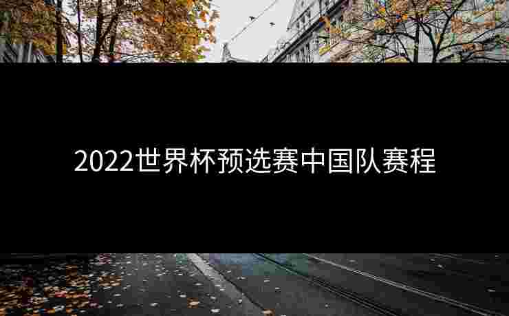 2022世界杯预选赛中国队赛程